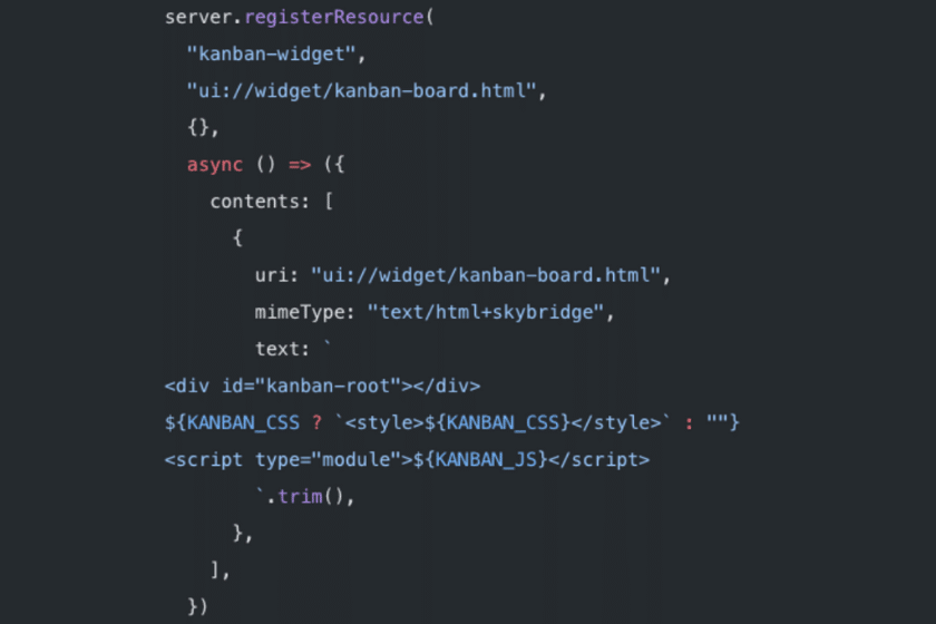Registrazione risorsa HTML
